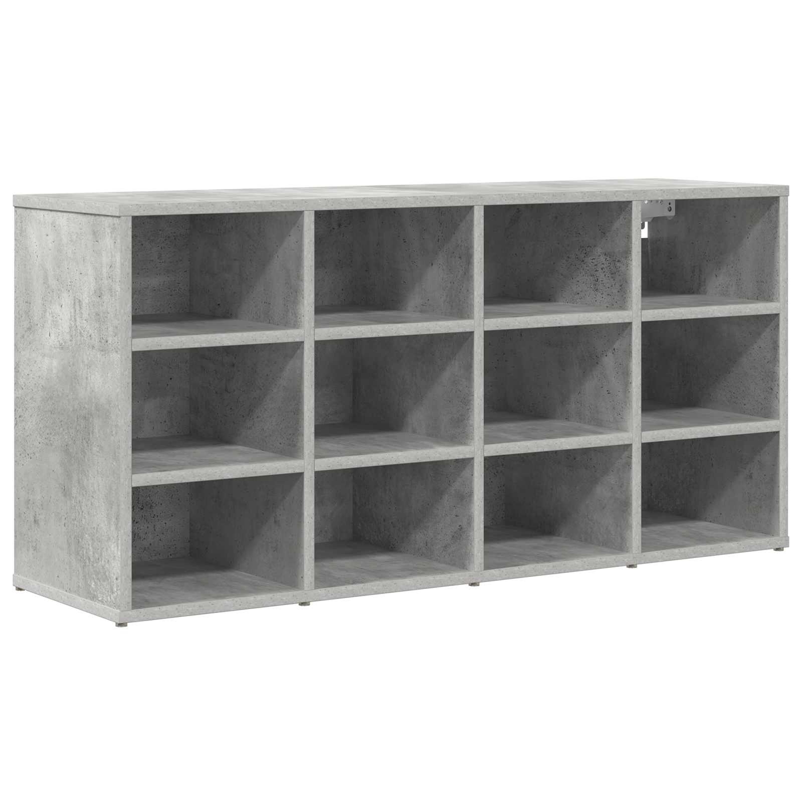 vidaXL Shoe Cabinet 103 x 30 x 51 cm Engineered Wood Concrete grey 2