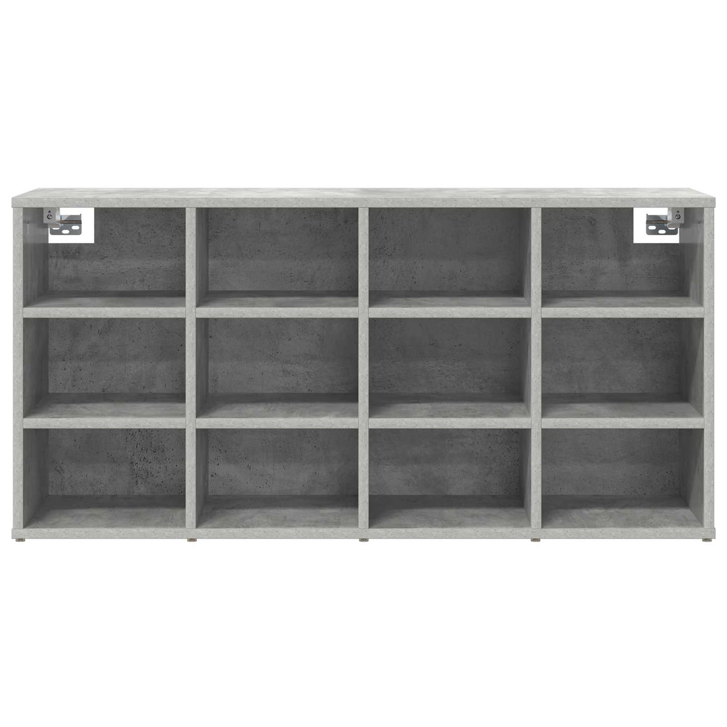 vidaXL Shoe Cabinet 103 x 30 x 51 cm Engineered Wood Concrete grey 5