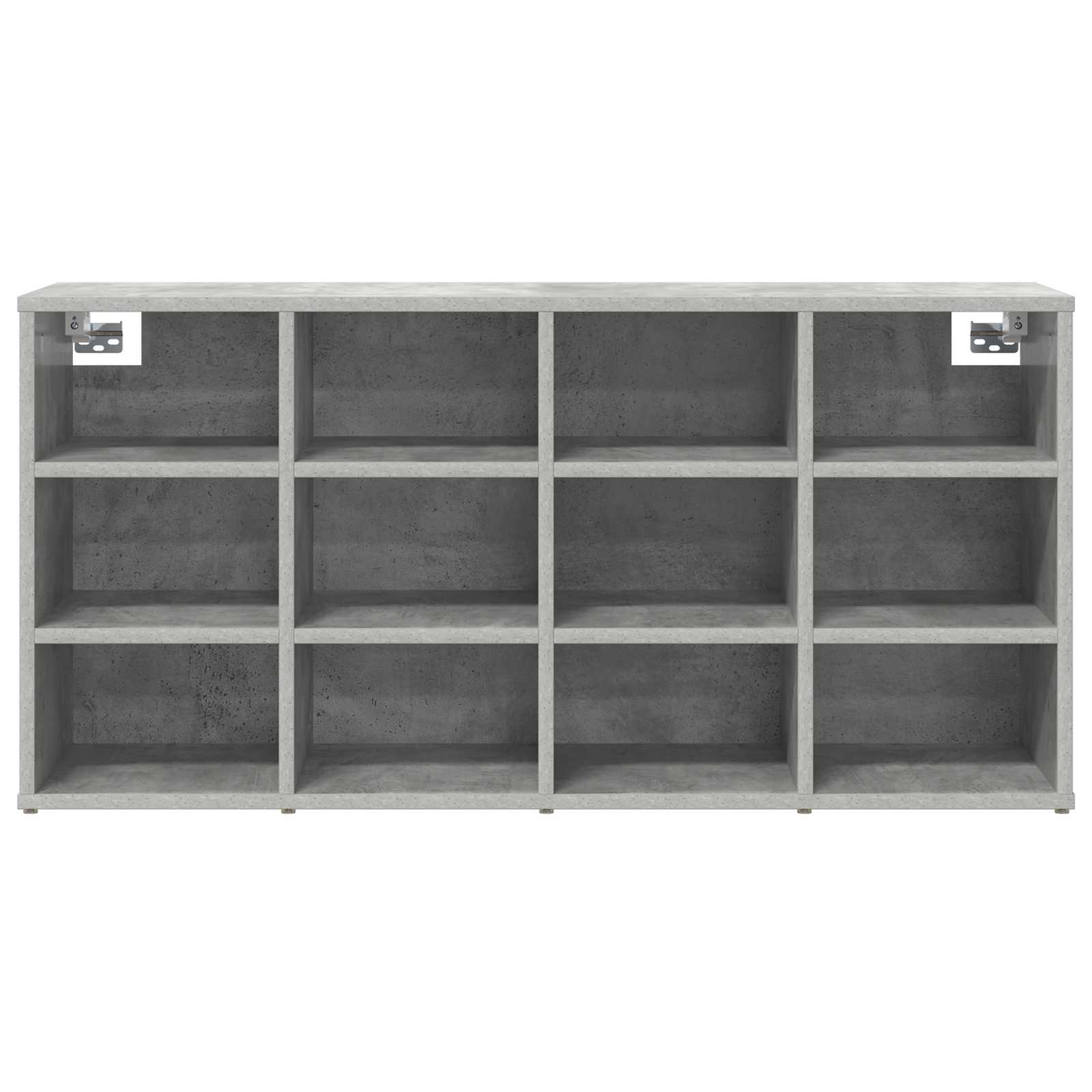 vidaXL Shoe Cabinet 103 x 30 x 51 cm Engineered Wood Concrete grey 5