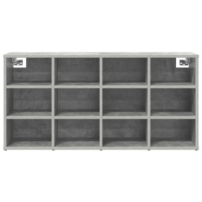 vidaXL Shoe Cabinet 103 x 30 x 51 cm Engineered Wood Concrete grey 5