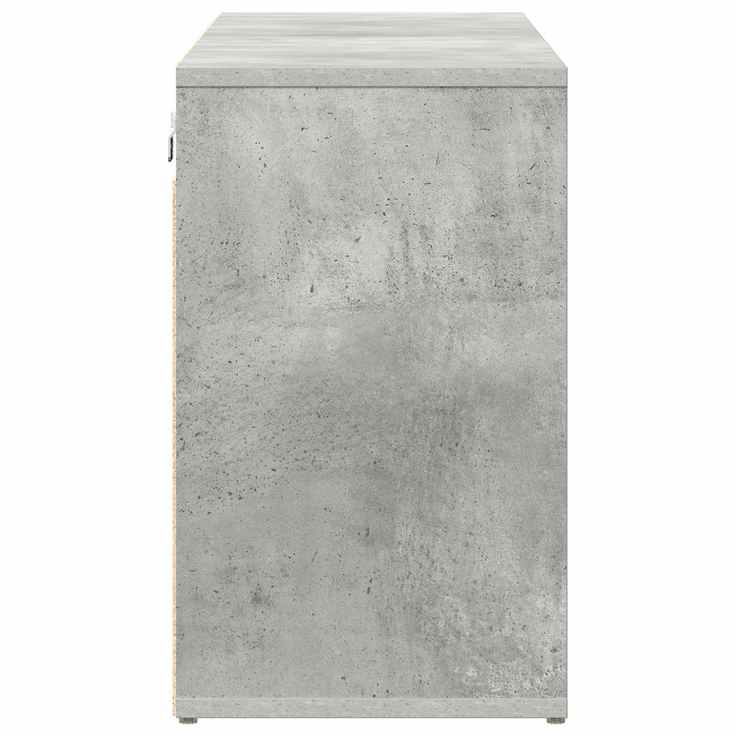 vidaXL Shoe Cabinet 103 x 30 x 51 cm Engineered Wood Concrete grey 6