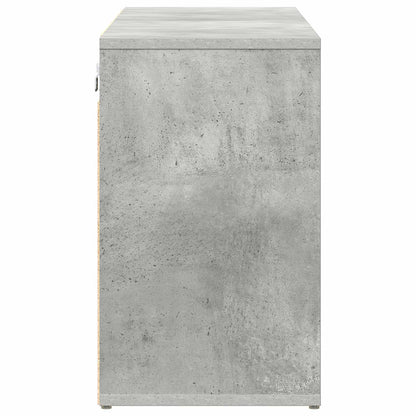 vidaXL Shoe Cabinet 103 x 30 x 51 cm Engineered Wood Concrete grey 6