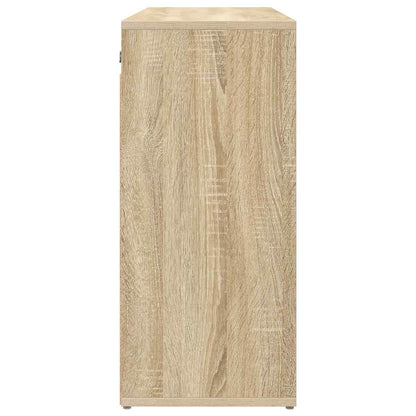 vidaXL Shoe Cabinet 77.5 x 30 x 67 cm Engineered Wood Sonoma Oak 6
