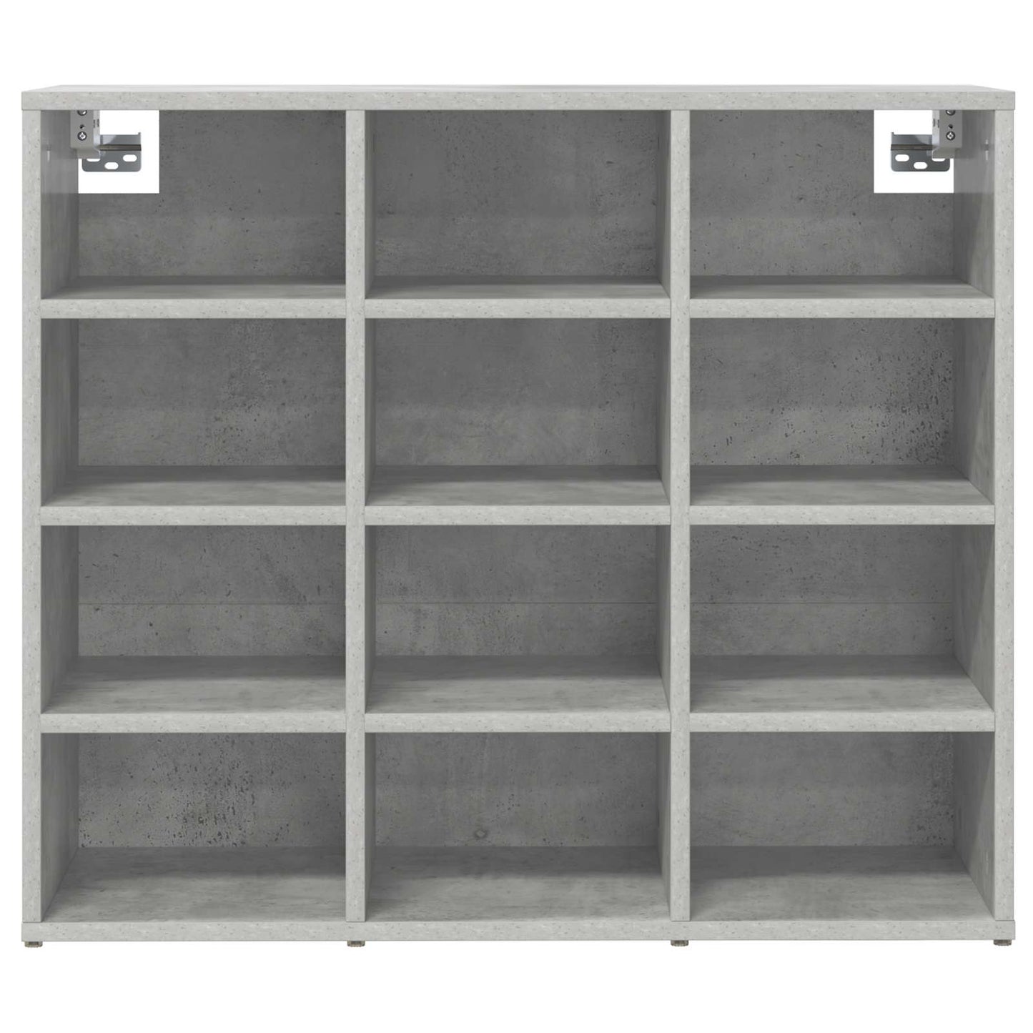 vidaXL Shoe Cabinet 77.5 x 30 x 67 cm Engineered Wood Concrete grey 5