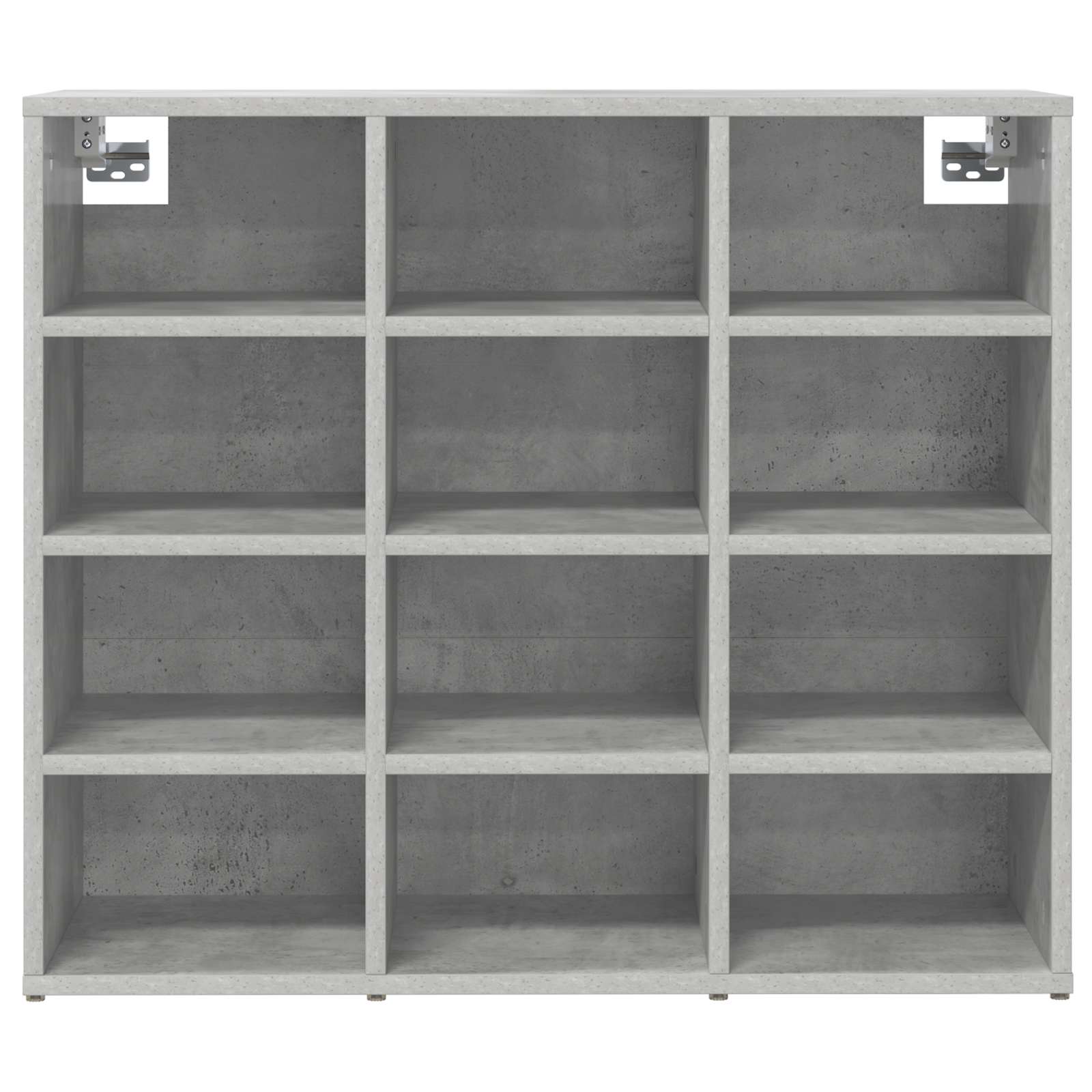 vidaXL Shoe Cabinet 77.5 x 30 x 67 cm Engineered Wood Concrete grey 5
