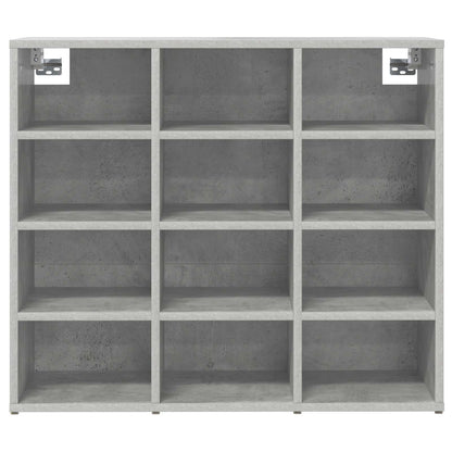 vidaXL Shoe Cabinet 77.5 x 30 x 67 cm Engineered Wood Concrete grey 5