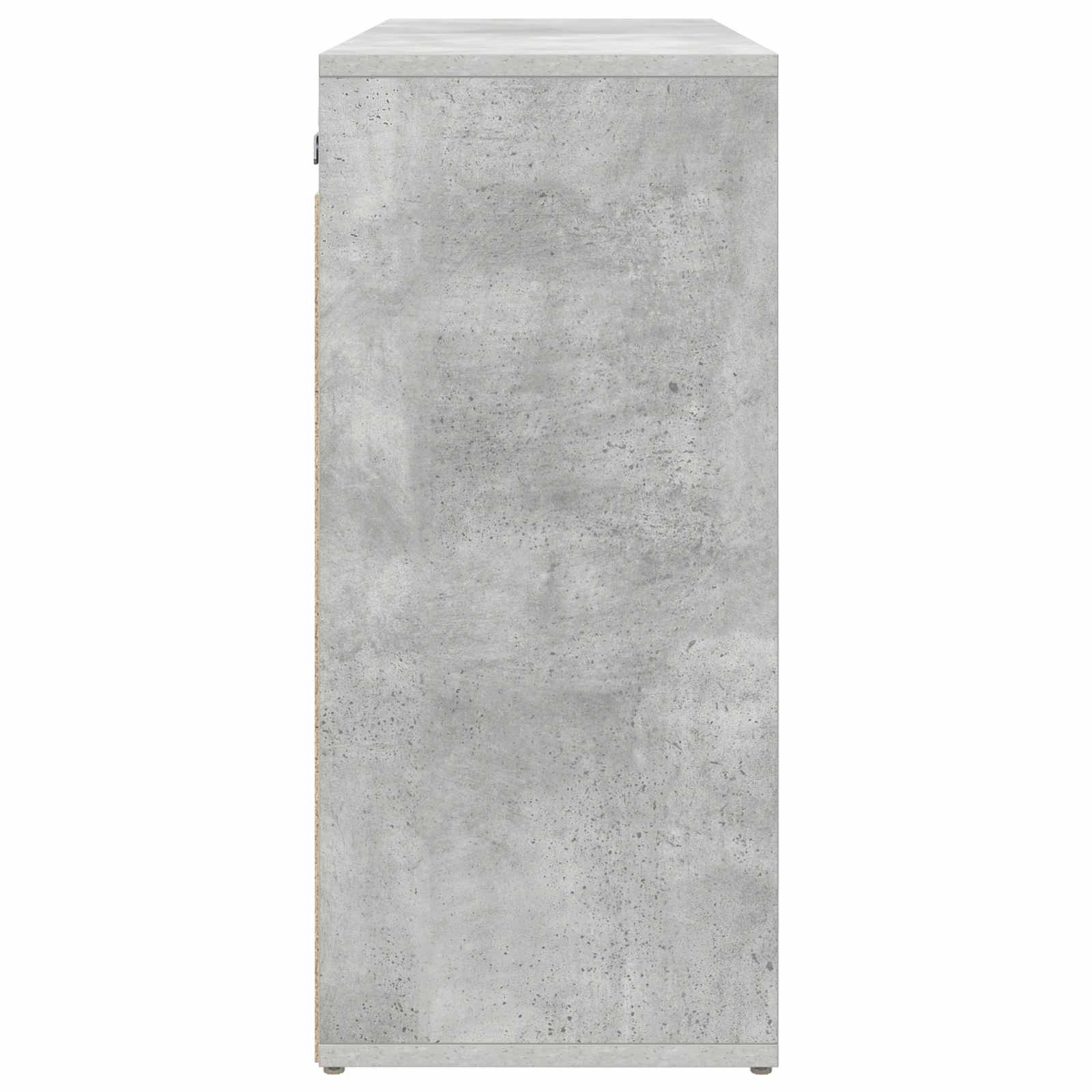 vidaXL Shoe Cabinet 77.5 x 30 x 67 cm Engineered Wood Concrete grey 6