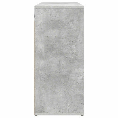vidaXL Shoe Cabinet 77.5 x 30 x 67 cm Engineered Wood Concrete grey 6