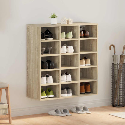 vidaXL Shoe Cabinet Engineered Wood Width 77.5 cm