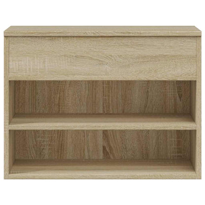 808741 vidaXL Shoe Bench Sonoma Oak 60x30x45 cm Engineered Wood 4