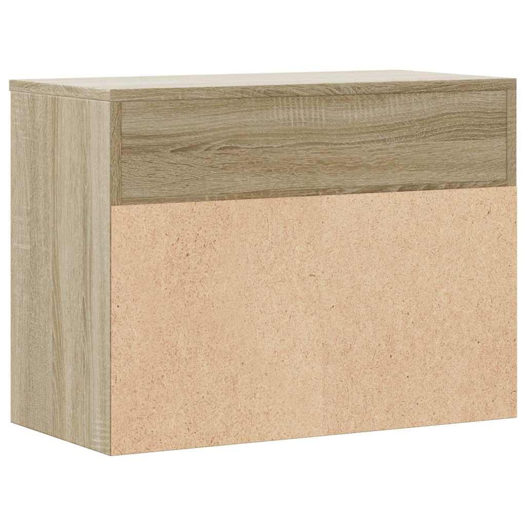 808741 vidaXL Shoe Bench Sonoma Oak 60x30x45 cm Engineered Wood 5