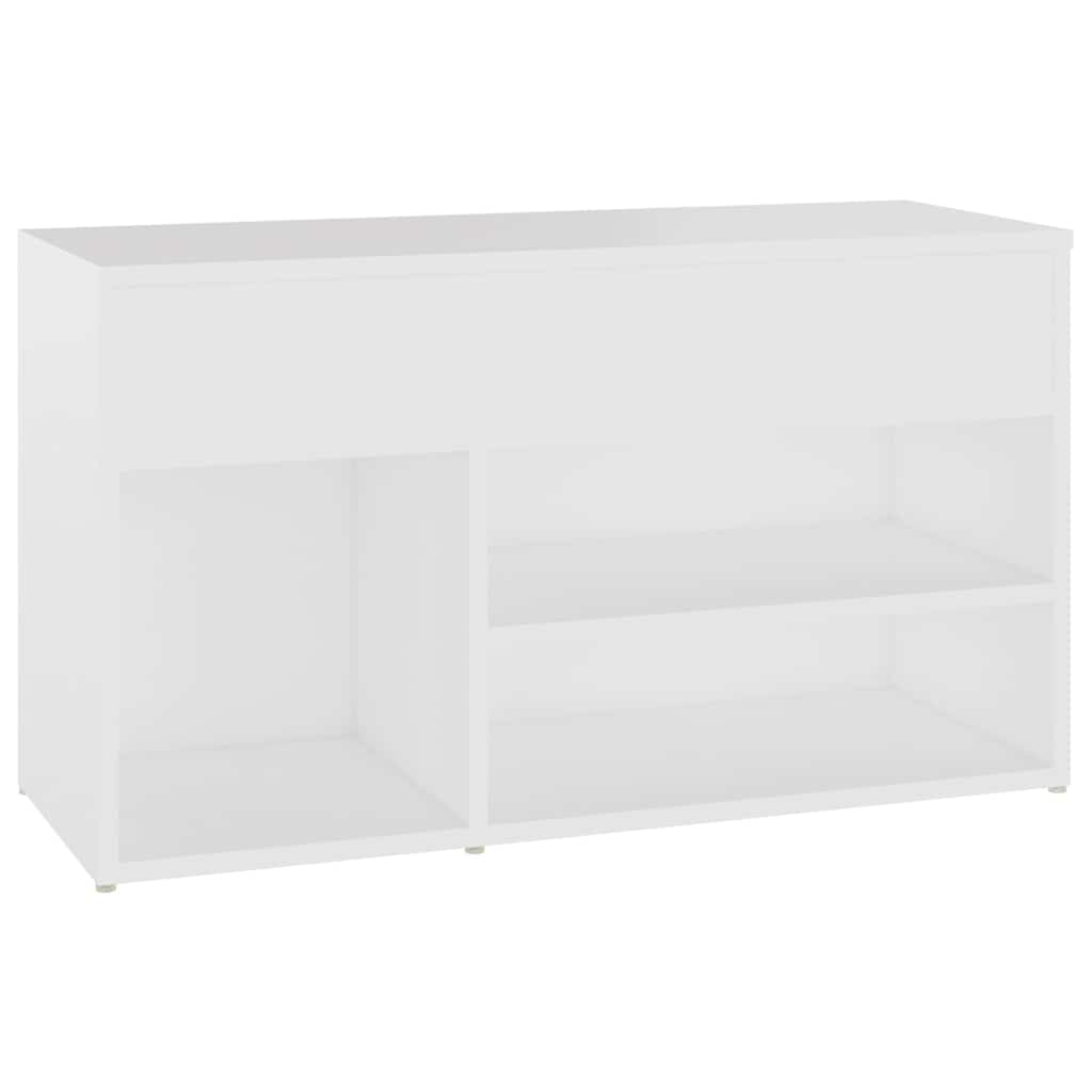 808747 vidaXL Shoe Bench White 80x30x45 cm Engineered Wood 2
