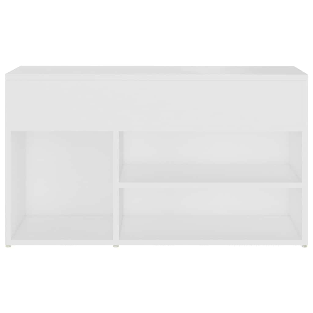 808747 vidaXL Shoe Bench White 80x30x45 cm Engineered Wood 4