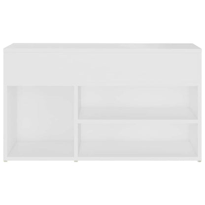 808747 vidaXL Shoe Bench White 80x30x45 cm Engineered Wood 4