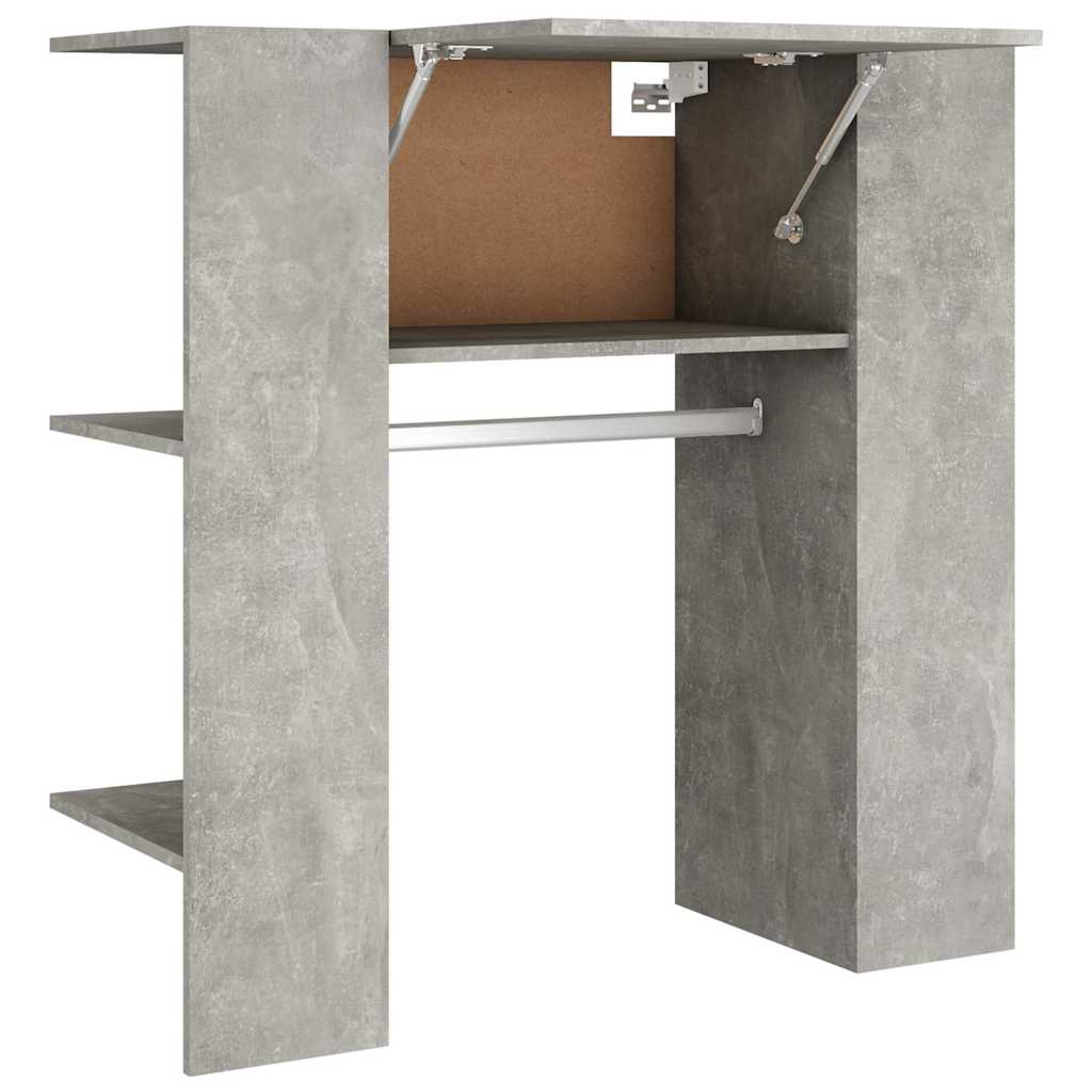 vidaXL Hallway Cabinet Concrete Grey 97.5x37x99 cm Engineered Wood 2