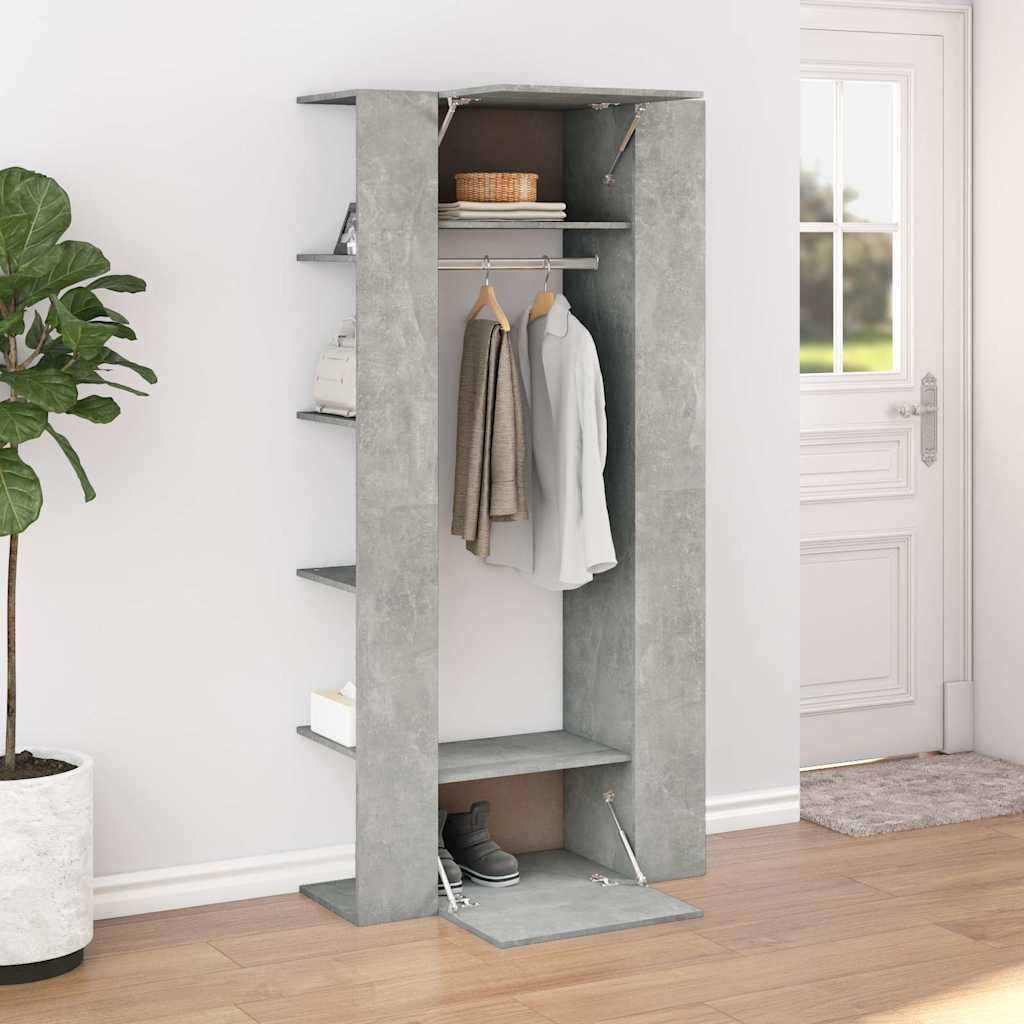 vidaXL Hallway Cabinet Concrete Grey 97.5x37x99 cm Engineered Wood 3