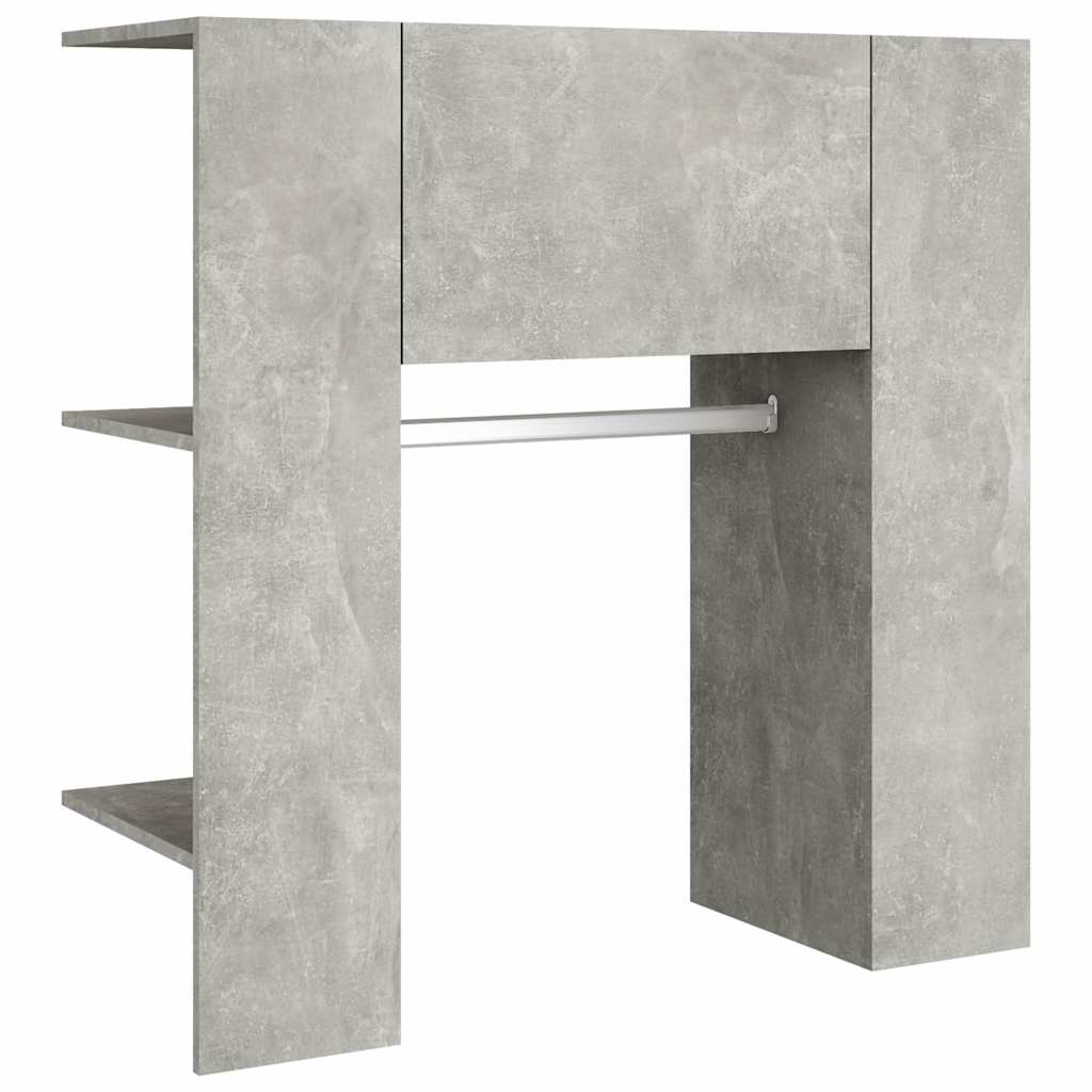vidaXL Hallway Cabinet Concrete Grey 97.5x37x99 cm Engineered Wood 6