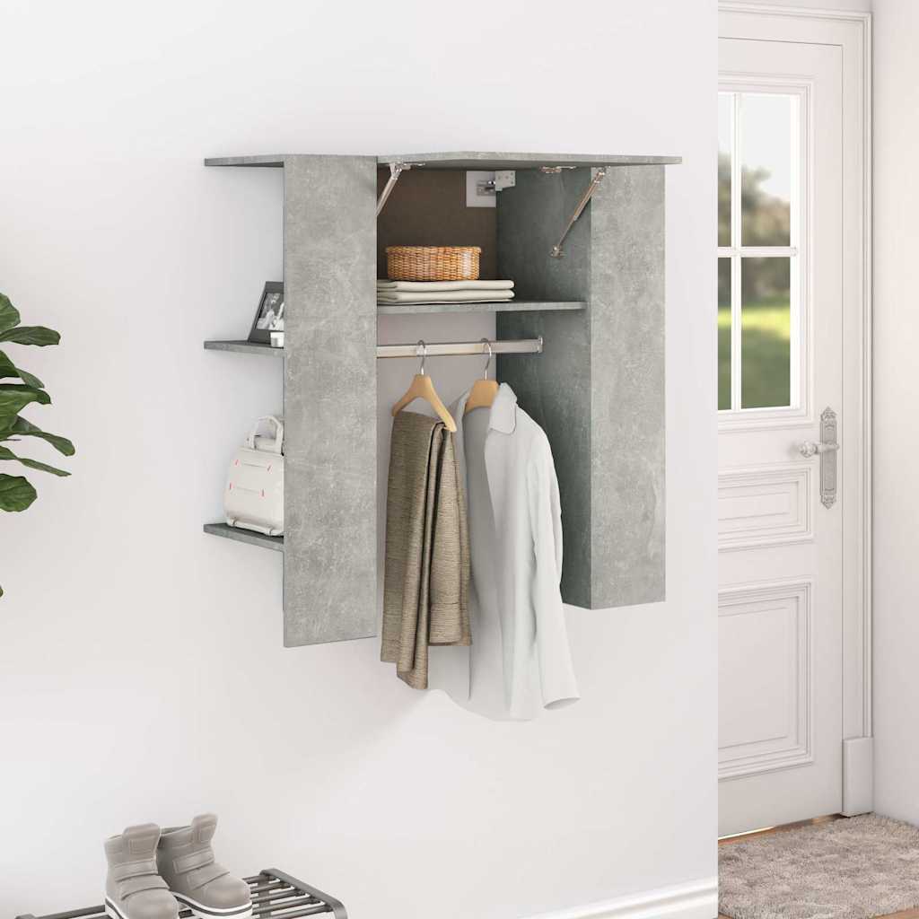 vidaXL Hallway Cabinet Concrete Grey 97.5x37x99 cm Engineered Wood 1