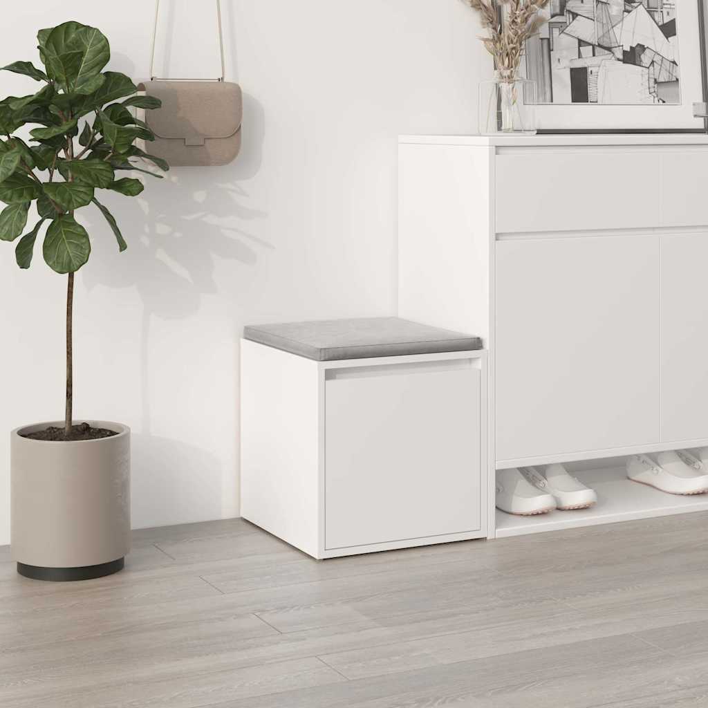 vidaXL Box Drawer | White | Engineered wood | Medium | Box Drawer | Square 1