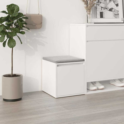 vidaXL Box Drawer | White | Engineered wood | Medium | Box Drawer | Square 1