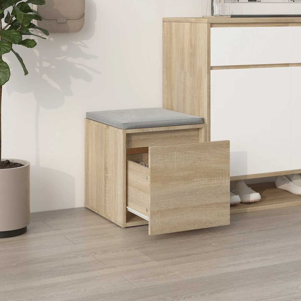 vidaXL Box Drawer | Sonoma Oak | Engineered Wood | 40.5 cm x 40 cm x 40 cm 3