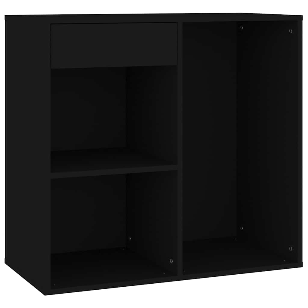 vidaXL Cosmetic Cabinet Black 80x40x75 cm Engineered Wood 3