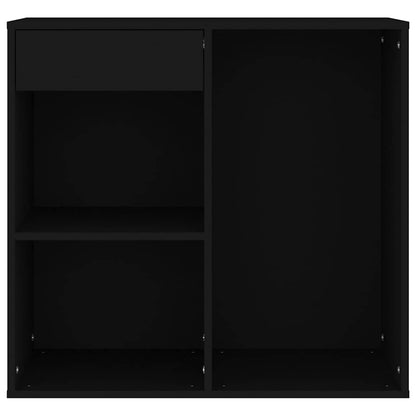 vidaXL Cosmetic Cabinet Black 80x40x75 cm Engineered Wood 4