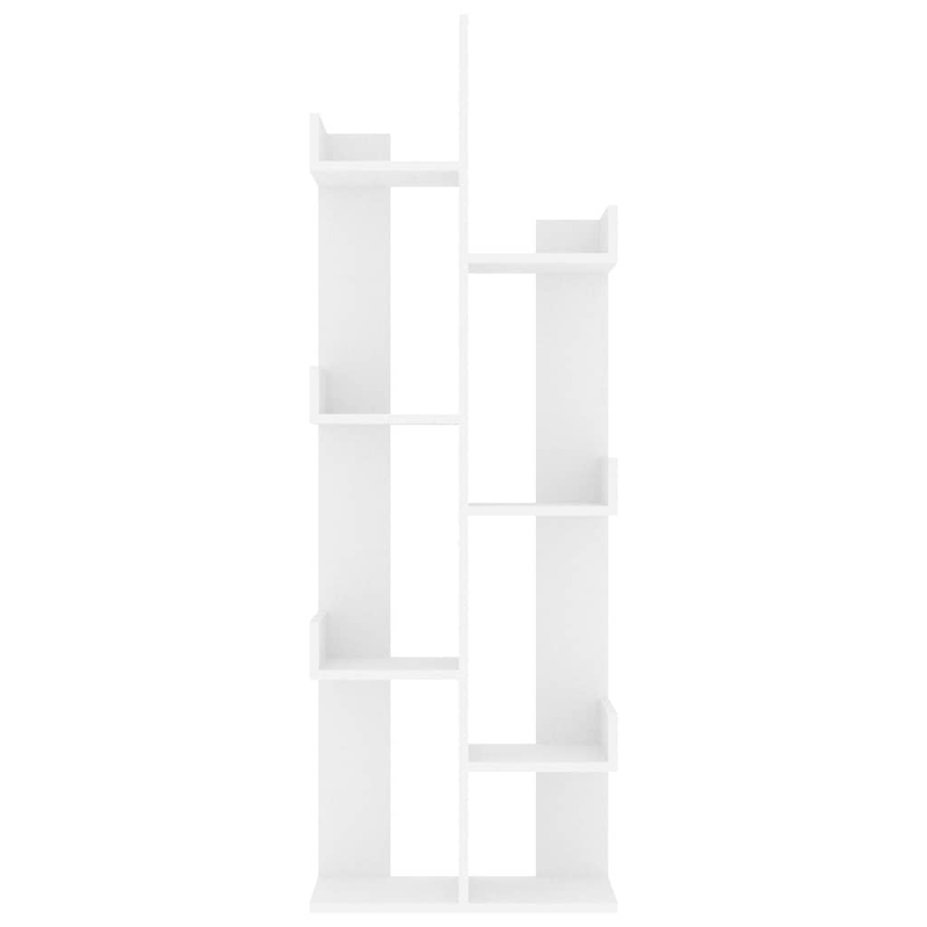 808909 vidaXL Book Cabinet White 48x25,5x140 cm Engineered Wood 4