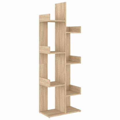 808912 vidaXL Book Cabinet Sonoma Oak 48x25,5x140 cm Engineered Wood 2