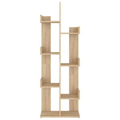 808912 vidaXL Book Cabinet Sonoma Oak 48x25,5x140 cm Engineered Wood 3