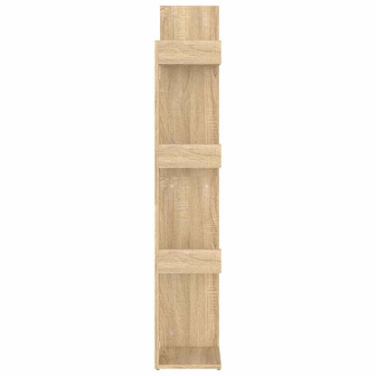 808912 vidaXL Book Cabinet Sonoma Oak 48x25,5x140 cm Engineered Wood 4