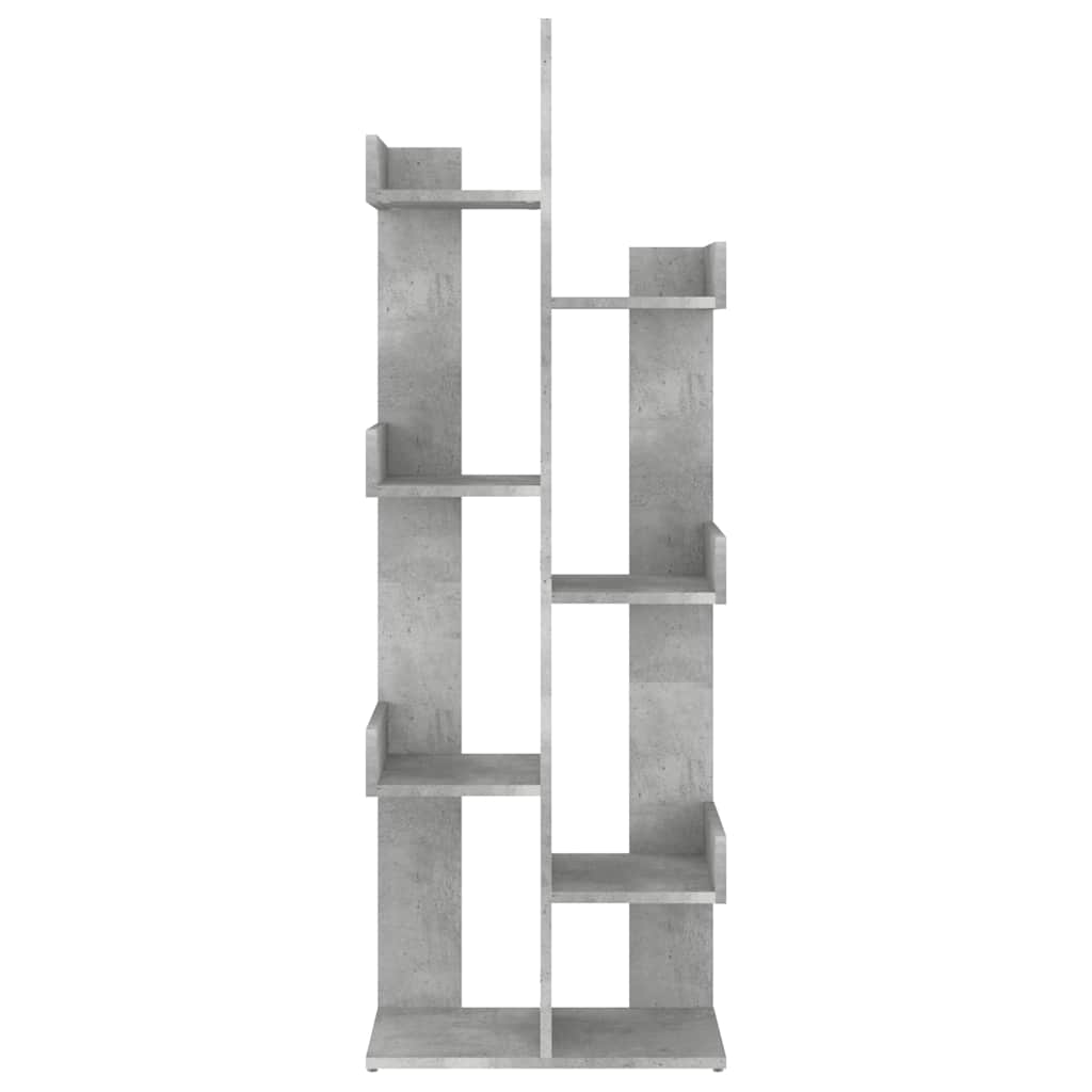 808913 vidaXL Book Cabinet Concrete Grey 48x25,5x140 cm Engineered Wood 3