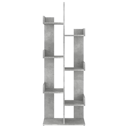 808913 vidaXL Book Cabinet Concrete Grey 48x25,5x140 cm Engineered Wood 3