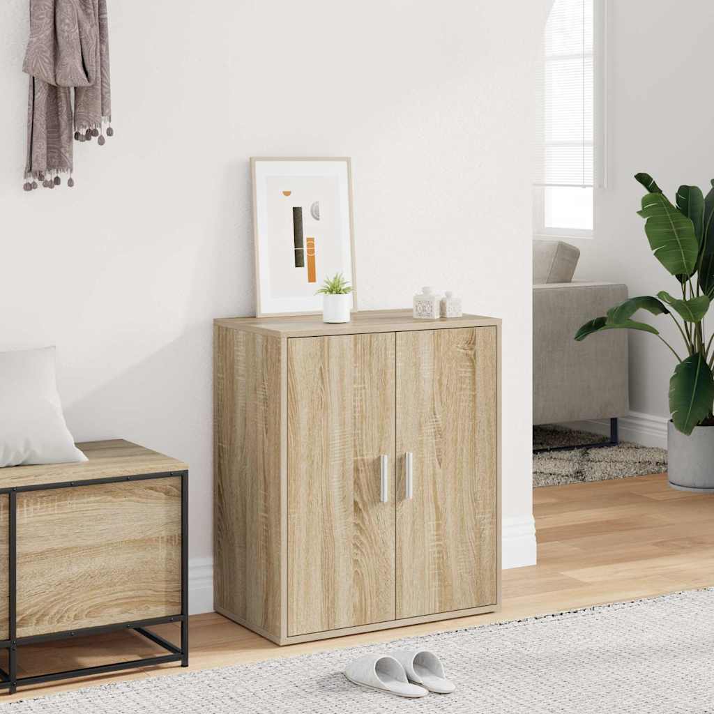 Shoe Cabinet Engineered Wood Width 60 cm Shoe Cabinet with Door Sonoma oak 70 cm