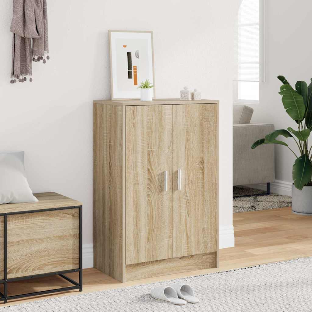Shoe Cabinet Engineered Wood Width 60 cm Shoe Cabinet with Door Sonoma oak 92 cm