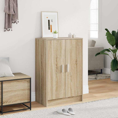 Shoe Cabinet Engineered Wood Width 60 cm Shoe Cabinet with Door Sonoma oak 92 cm