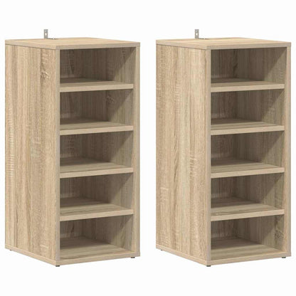 vidaXL Shoe cabinets 31.5 x 35 x 70 cm Sonoma Oak 5 compartments 2