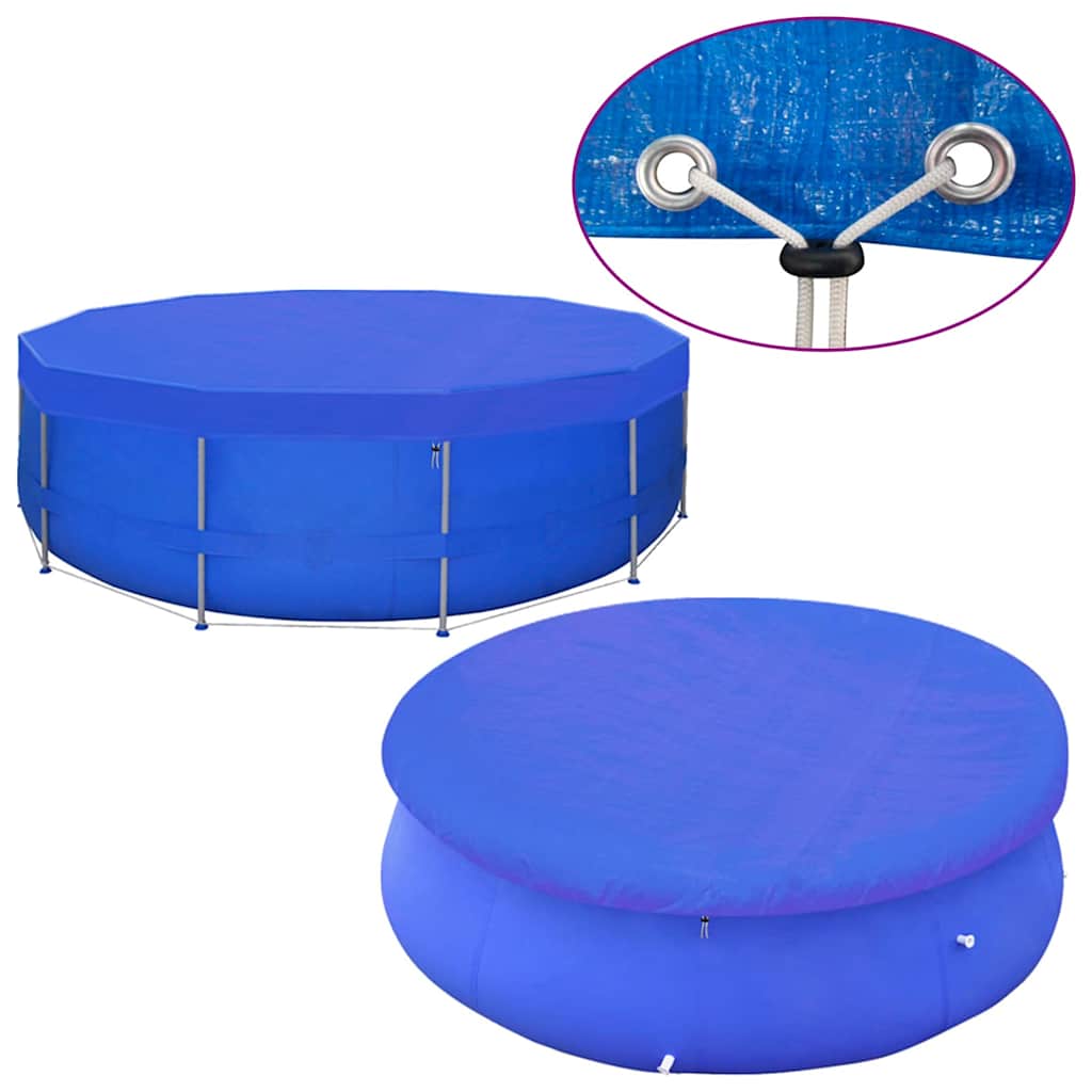 vidaXL Pool Cover | Set of 2 | Dark blue | Polyethylene 4
