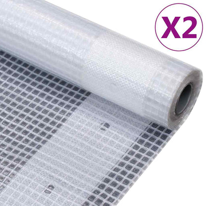 vidaXL Leno Tarpaulins 2 pcs 260 g/m² 3x5 m White 2