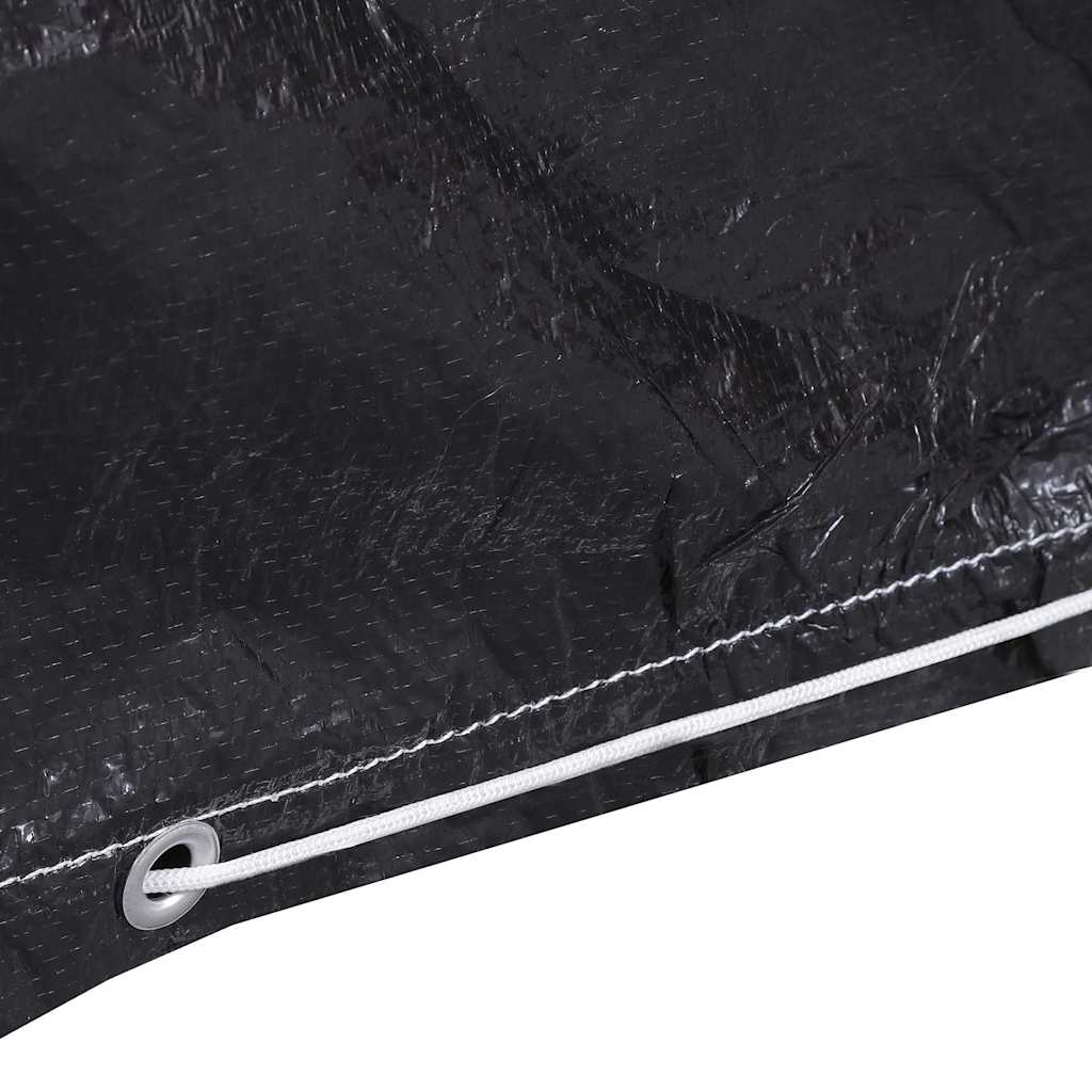 vidaXL Garden Furniture Cover | Set of 2 | Black | Polyethylene | Large 5