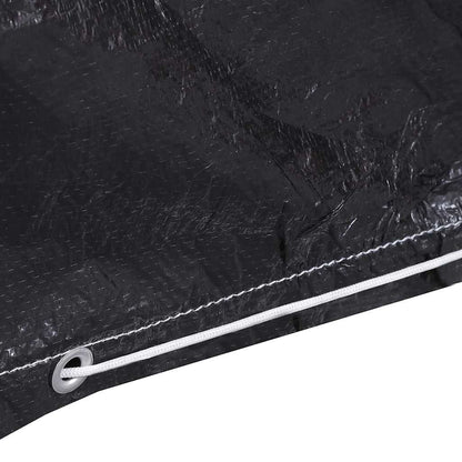 vidaXL Garden Furniture Cover | Set of 2 | Black | Polyethylene | Large 5