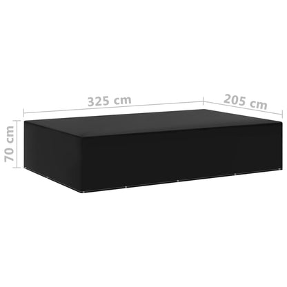 vidaXL Garden Furniture Cover | Set of 2 | Black | Polyethylene | Large 6