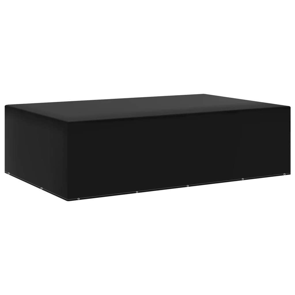 vidaXL Garden Furniture Cover | Set of 2 | Black | Polyethylene, Aluminium 2