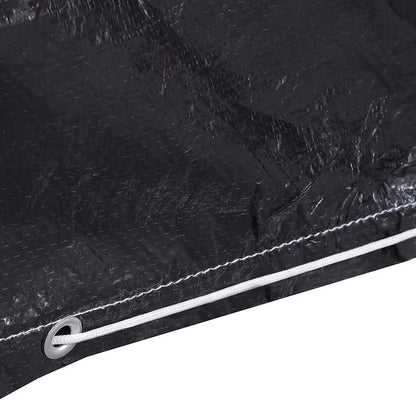 vidaXL Garden Furniture Cover | Set of 2 | Black | Polyethylene, Aluminium 5