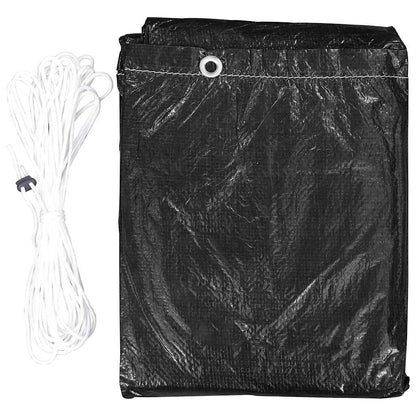 vidaXL Swing Bench Cover | Set of 2 | Black | Polyethylene | 255 x 145 x 170 cm 6