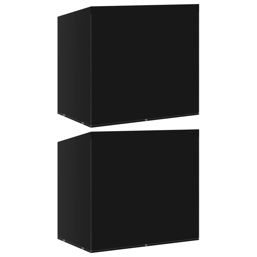 vidaXL Swing Bench Cover | Set of 2 | Black | Polyethylene, Aluminium 1