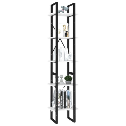 vidaXL Book Cabinet | White | Engineered wood, metal | Standard | Book Cabinet 3