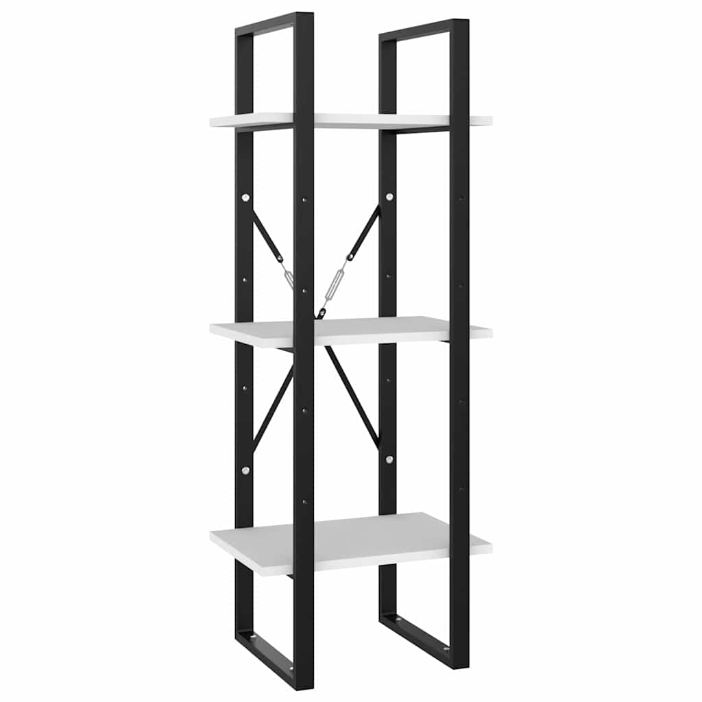 vidaXL Book Cabinet | White | Engineered wood, metal | Standard | Book Cabinet 5
