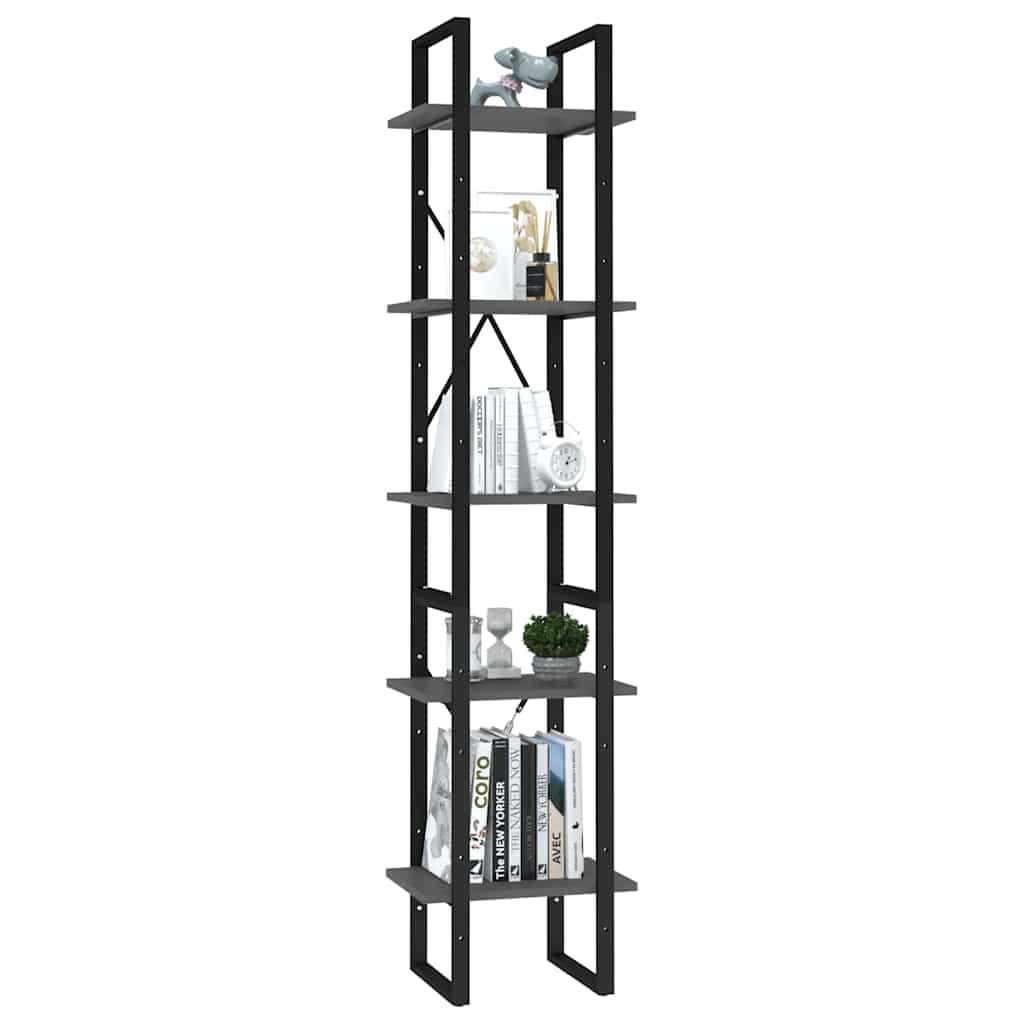 vidaXL Book Cabinet | Grey | Engineered wood | Medium | Book Cabinet 3