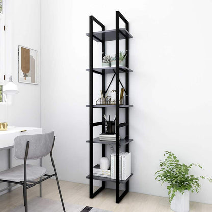 vidaXL Book Cabinet | Grey | Engineered wood | Medium | Book Cabinet 1